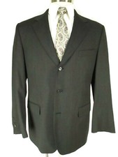 Brooks Brothers 1818 Madison Mens Charcoal 3 Btn Suit 41R USA Made