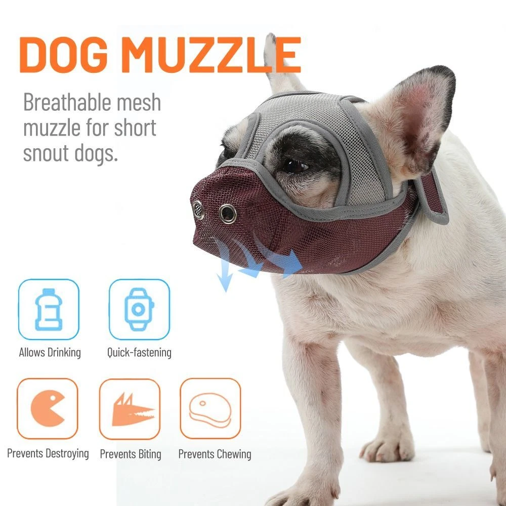 Face muzzle top for dogs