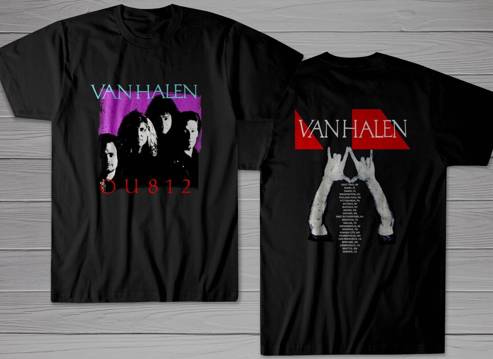 ヴァン・ヘイレン VAN HALEN 1988 OU812 ツアーTシャツ XL