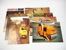 7 Prospekte Rammax Walzen RW Modelle 80/90er Jahre