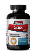 Omega 3 - Omega 8060 1500mg - Decrease Blood Pressure Softgels 1B