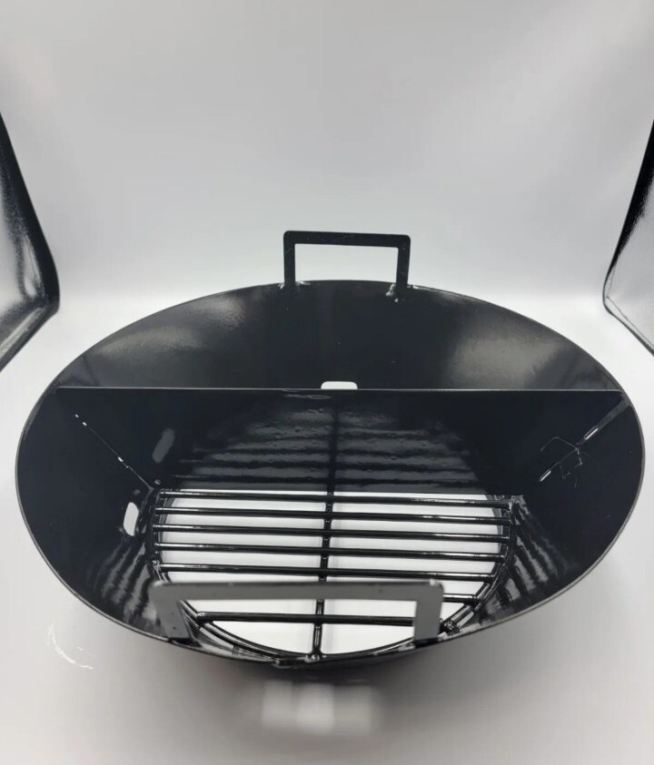 14”Lump For er Charcoal Fire Basket, Grill Baffle Plate for Large
