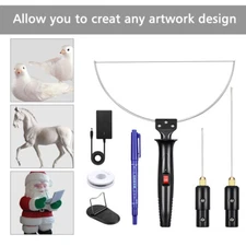 9PCS Electric Foam Cutter Electric Cutting Machine Pen Tool Kit Styrofoam Cutter