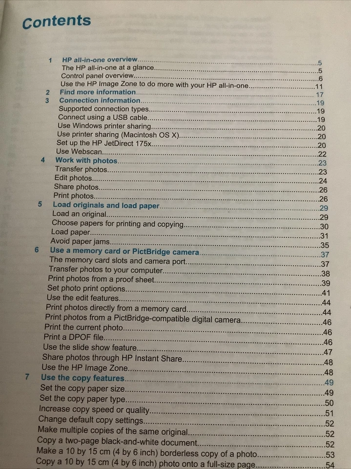 HP PSC 2350 Series All in One User Guide Manual Disc Printer And Hp Oficejet - Image 4 of 4