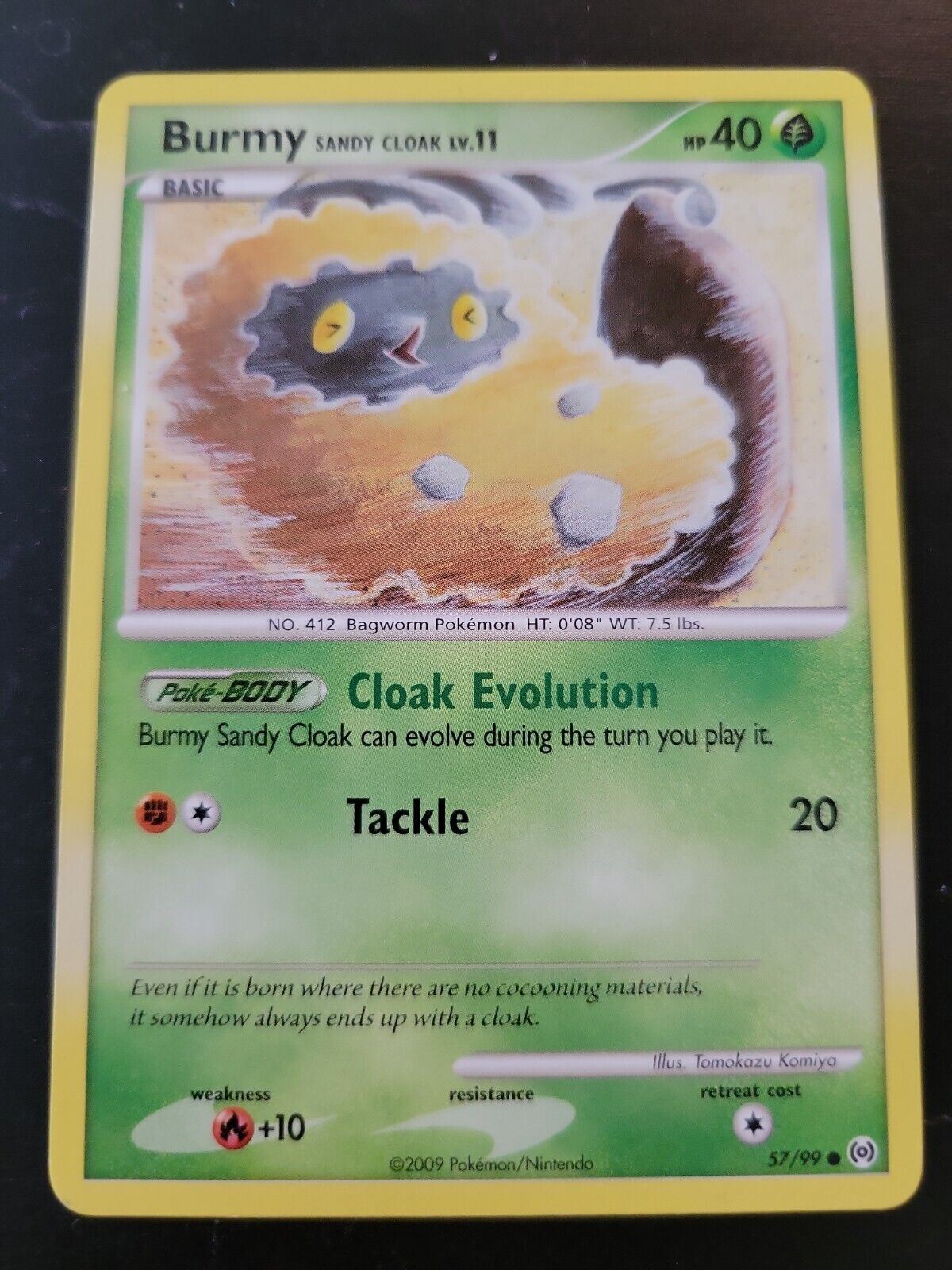 Pokemon Card 2009 Arceus - Burmy Sandy Cloak 57/99