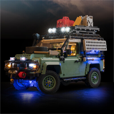 LocoLee LED Licht Kit für Lego 10317 Land Rover Classic Defender 90 Beleuchtung 