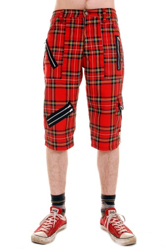 Tiger of London Mens Red Tartan Zip 