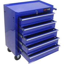 Rolling Tool Chest with 5-Drawer Tool Box with Wheels Multifunctional Tool Cart