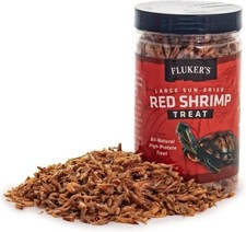 Fluker's Large Sun-Dried Red Shrimp Reptile Treat 2.5 oz