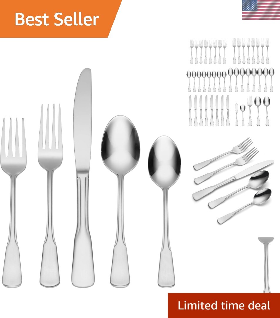 Colonial Boston 45-Piece Flatware Set, Service for 8