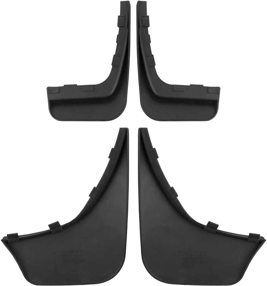 Qty4 Front & Rear Splash Guards Mud Flaps Mudguards For Smart Fortwo 2008-2015 Foto 2 de 4