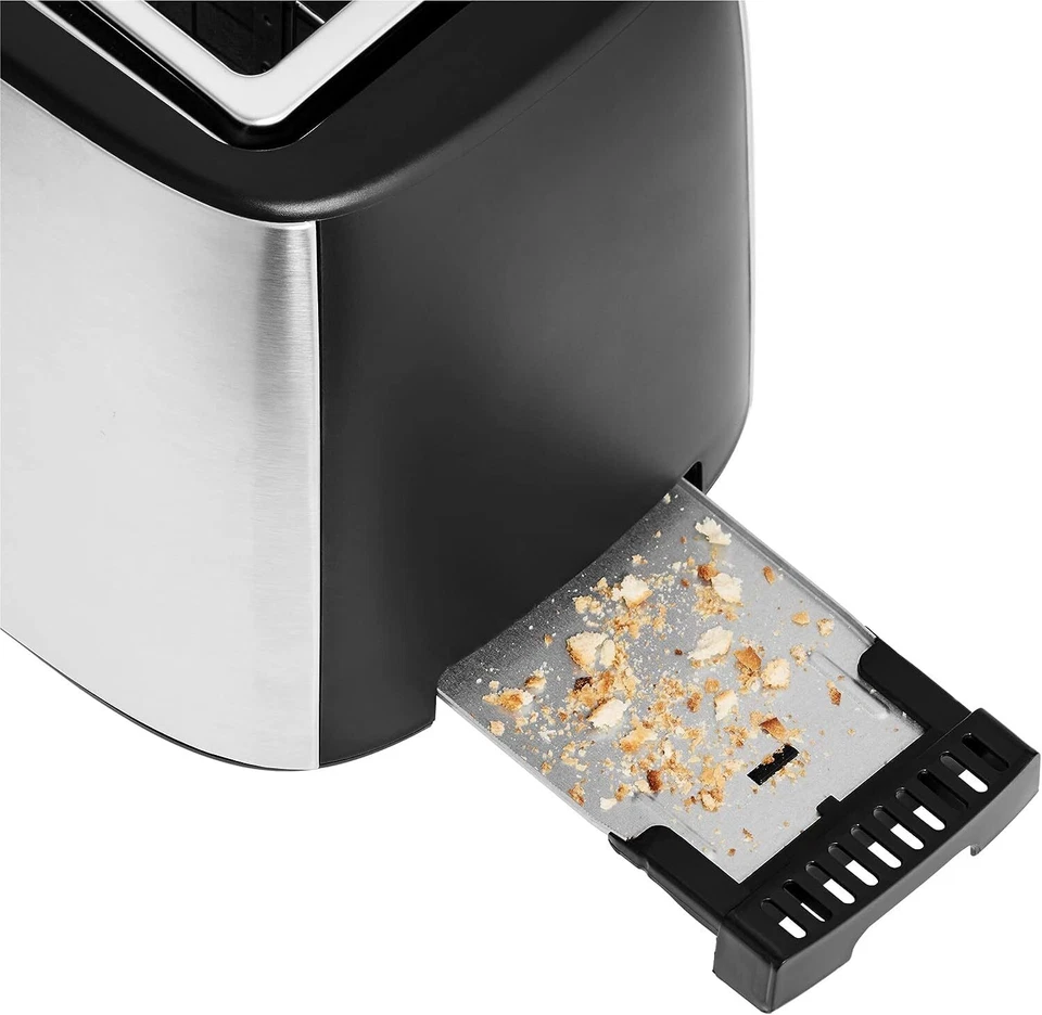 Bueno Pro Toaster Langschlitz 4 Scheiben mit Brötchenaufsatz XXL Toast Aufknu... - Bild 4 von 4