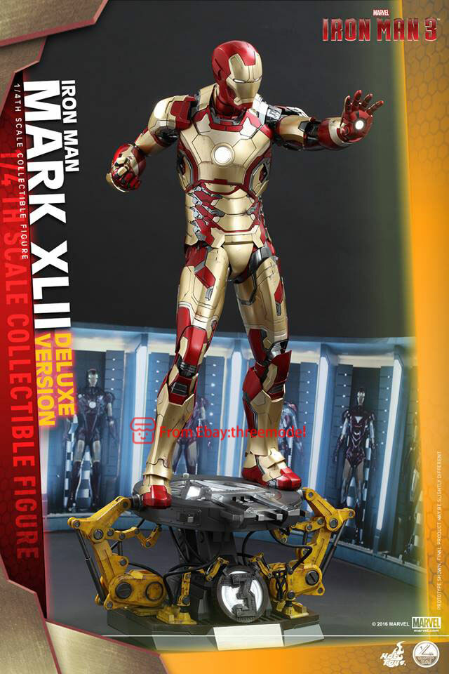 Hot Toys HT QS008 1/4 Iron Man 3 Mark42 MK42 DX Ver Action Figure