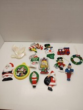 Lot Of 13 Vintage Christmas Ornaments. Various Pieces For Show Or Keepsake.