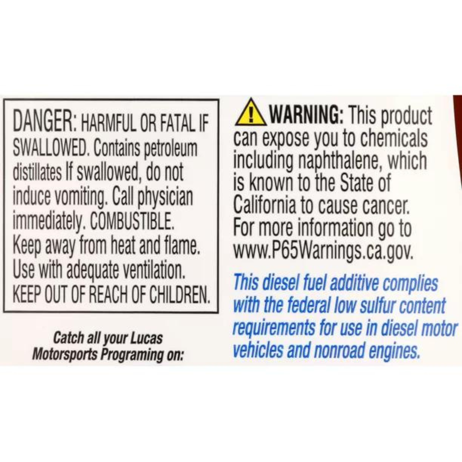 Lucas 10866 AntiGel Cold Weather Diesel Fuel Treatment Additive 1/2