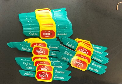BOGO **USDA Choice Satisfaction Guaranteed Coated Paper Labels-500-Meat ...