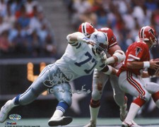 Jim Jeffcoat Dallas Cowboys Autographed 8x10 102.5 Sacks Inscription