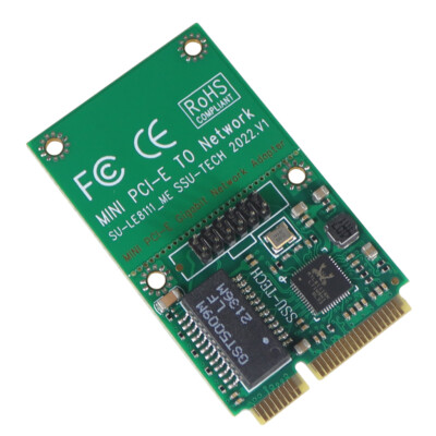 XT-XINTE Mini PCI-E Network Card Adapter 1000Mbps Gigabit Ethernet RJ45 Lan Card