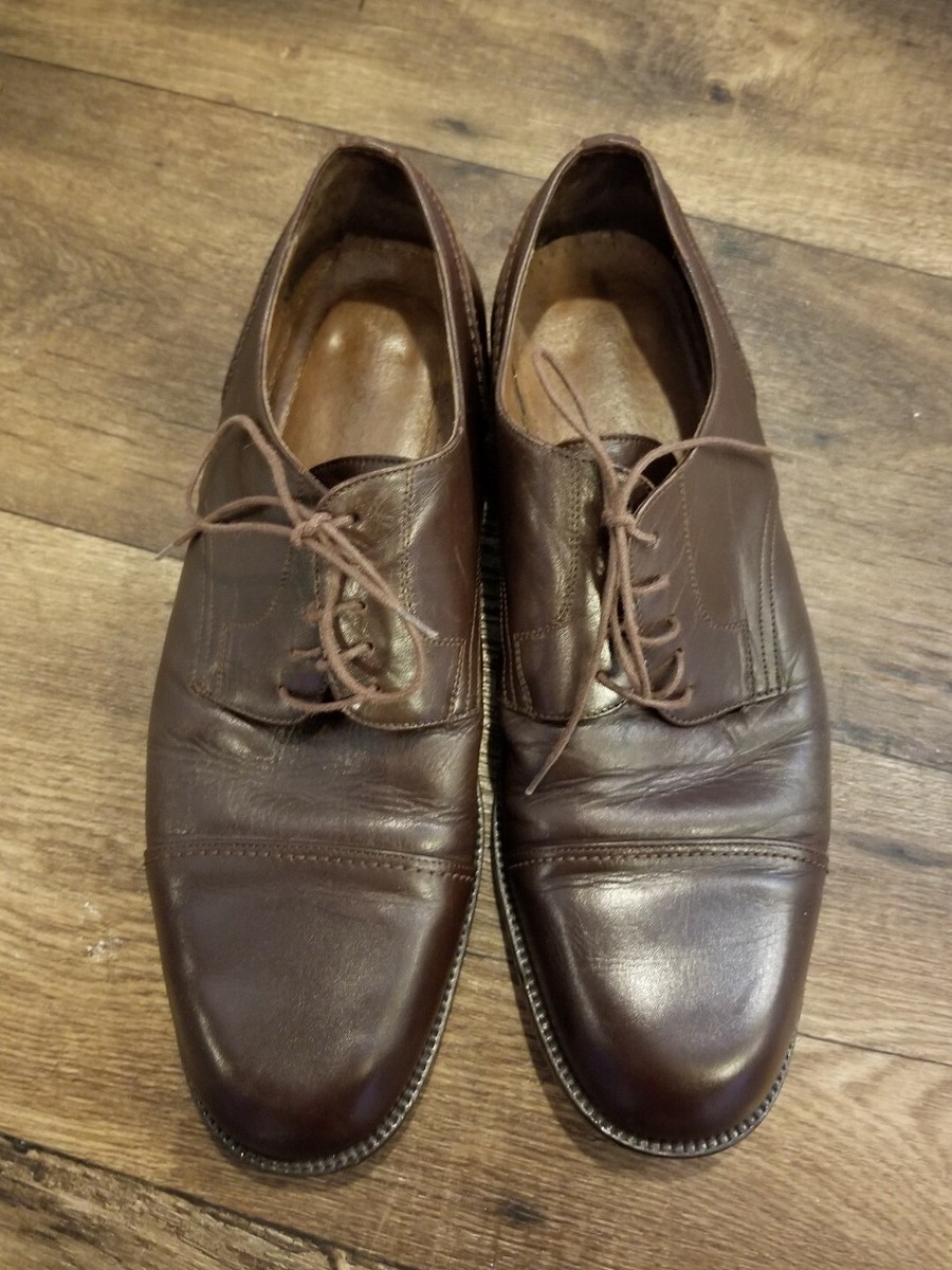 Brassboot men oxford brown leather shoes, leather lining, 13 Brass Boot Crimson Chromexcel main image 4