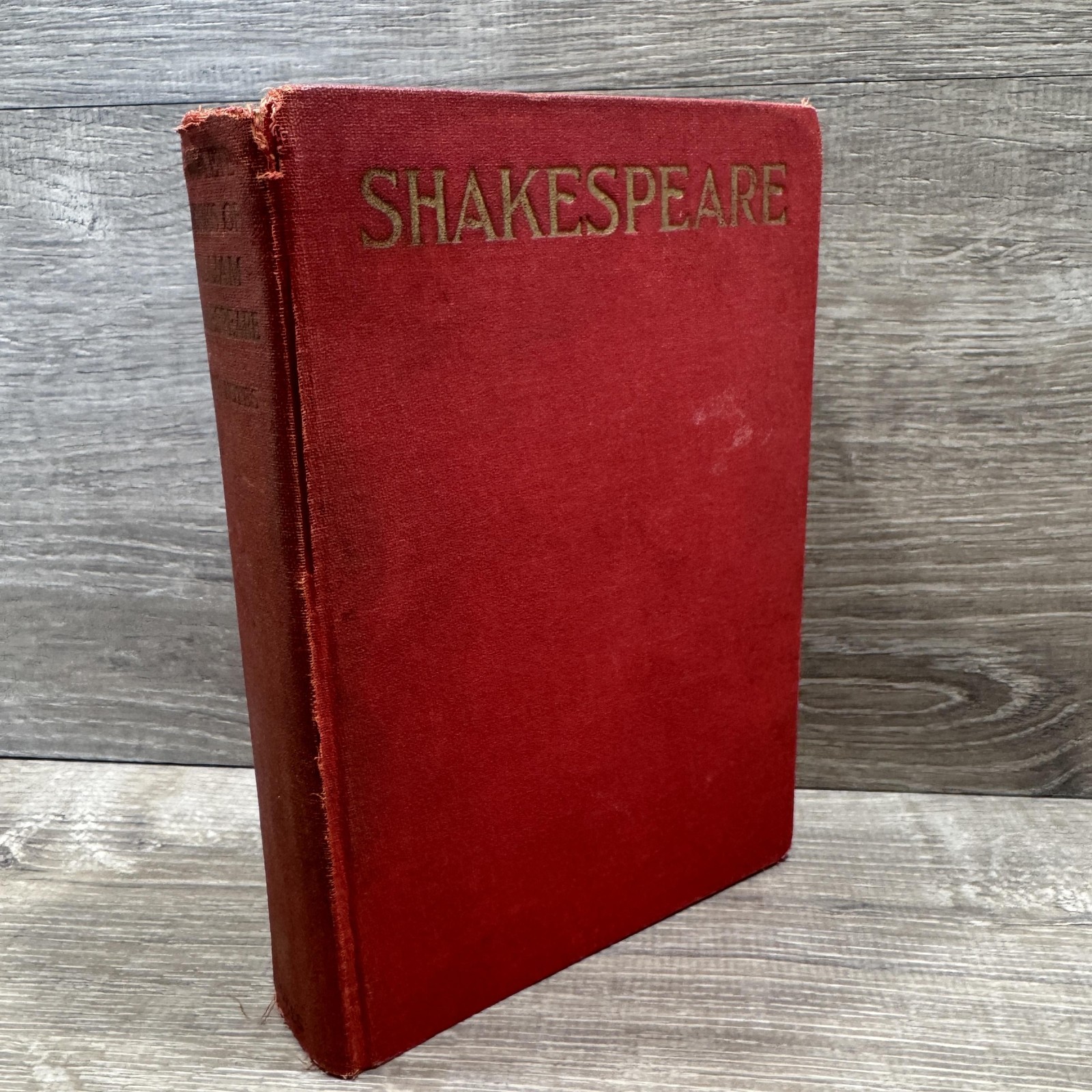 Vintage The Complete Works Of William Shakespeare Clark Wright Stokes Red HC USA