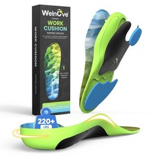 Work Boot Insoles   High Arch Support for All-Day Standing Comfort   Relief f...