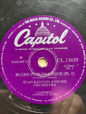 * STAN KENTON and his ORCHESTRA - Blues In Burlesque - Pt. 1 / Blues In Burlesqu
