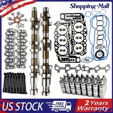 CAMSHAFT LIFTERS ROCKER ARMS HEAD GASKETS KIT FIT 05-12 DODGE RAM 3.7L V6 ENGINE