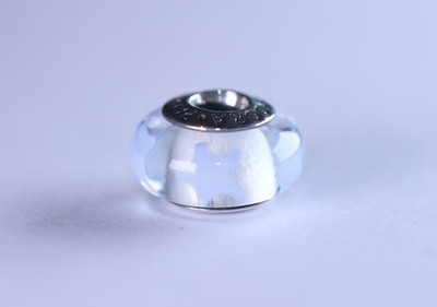 Pandora Charm Sterlingsilber Immergrün Blaue Sterne Murano Glas 790904