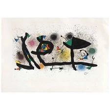 Joan Miro. Sculptures III. (M. 950) (1969) Lithograph, plate-signed. 