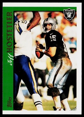 1997 Topps #95 Jeff Hostetler Minted in Canton