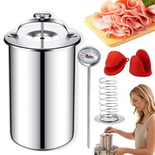 Deli Meat Press Stainless Steel with 1-1.2 Kg Capacity, Flake Handle
