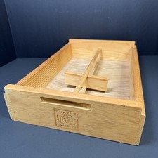 Vintage Napa Valley Box Co Wooden 40 Cassette Tape Storage Crate Holder Rack