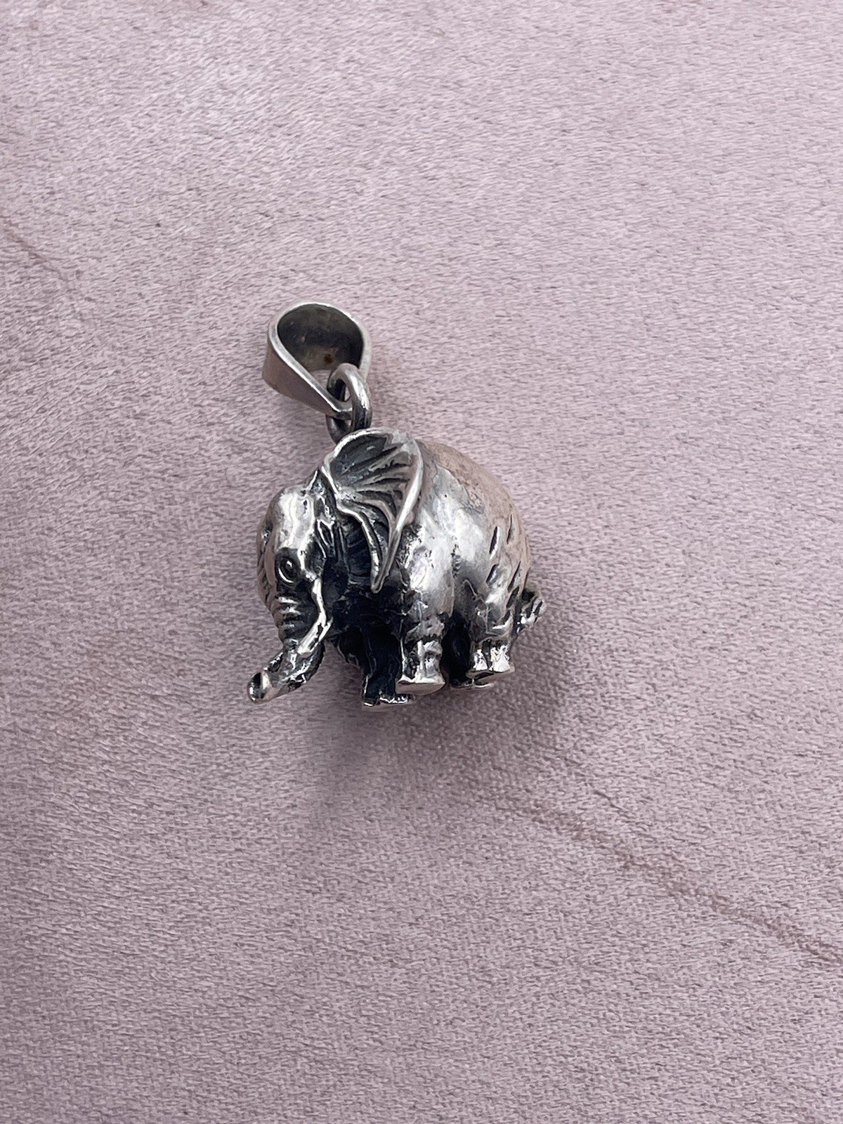 Vintage Authentic Solid elephant 925 Sterling Sil… - image 8