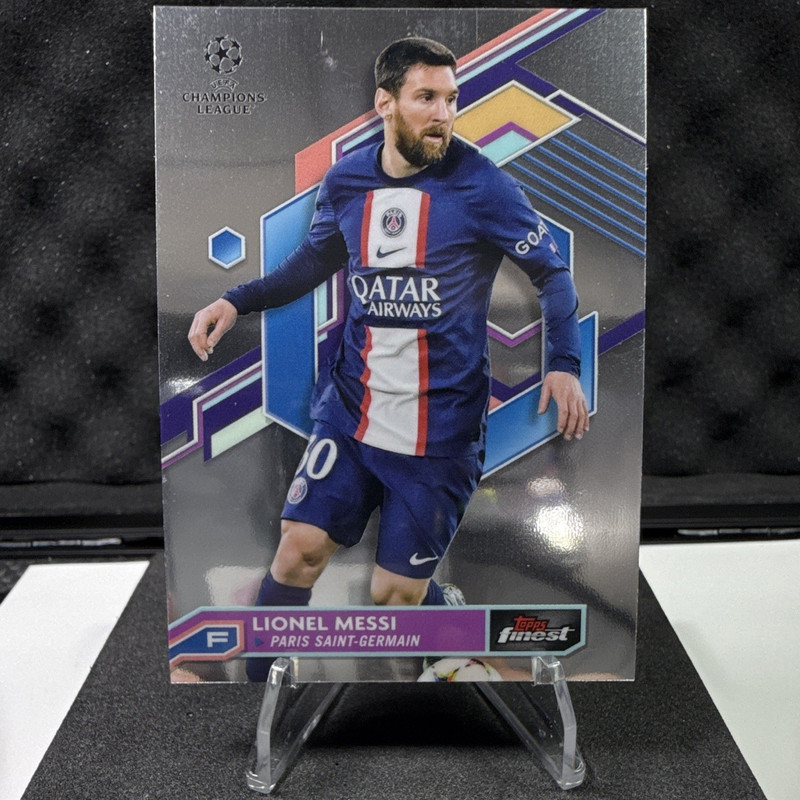 Topps 2022-23 Finest UEFA Club Competitions Lionel Messi PSG Base Set #30