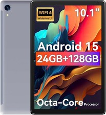 Anmesc 10.1"Android 15 Tablets HD Touchscreen Octa-Core 24GB 128GB Dual Camera