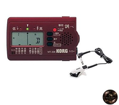 KORG Koto Tuner WT-30K + Kontaktmikrofon CM-300-WHBK Set