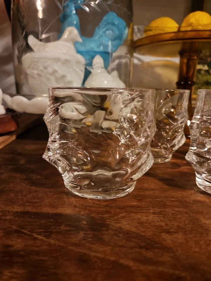 Tsuki Glass "Storm" Japanese Crystal Whiskey Glass Heavy Thick Bottom. Set Of 4 - Image 2 of 4