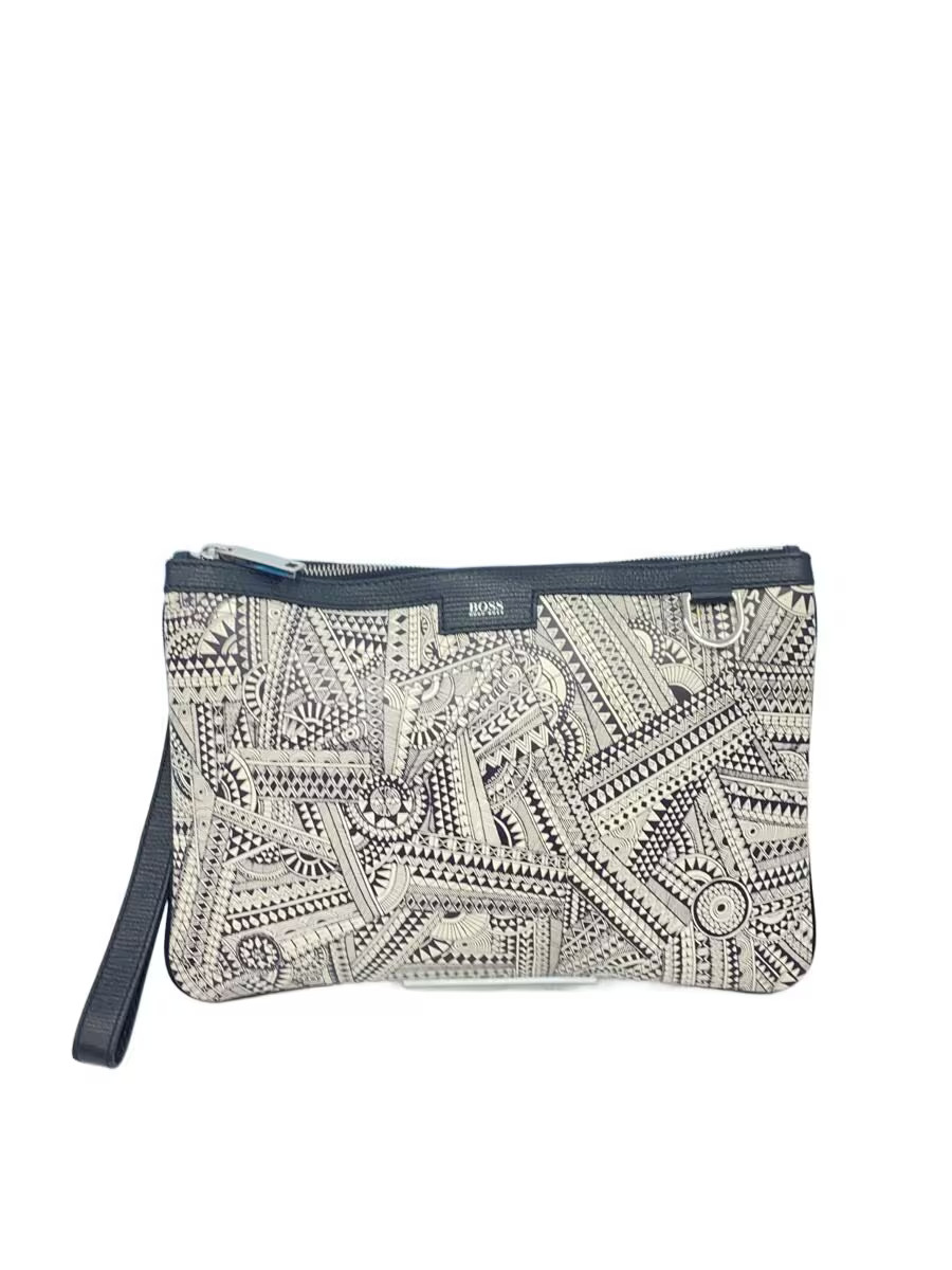 HUGO BOSS × Meissen × Meissen Second Bag -- Black All-over Pattern 50423729