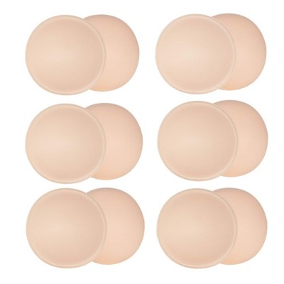 6 Pairs Round Bra Inserts Pads, Removable and washable Bra Cups Inserts