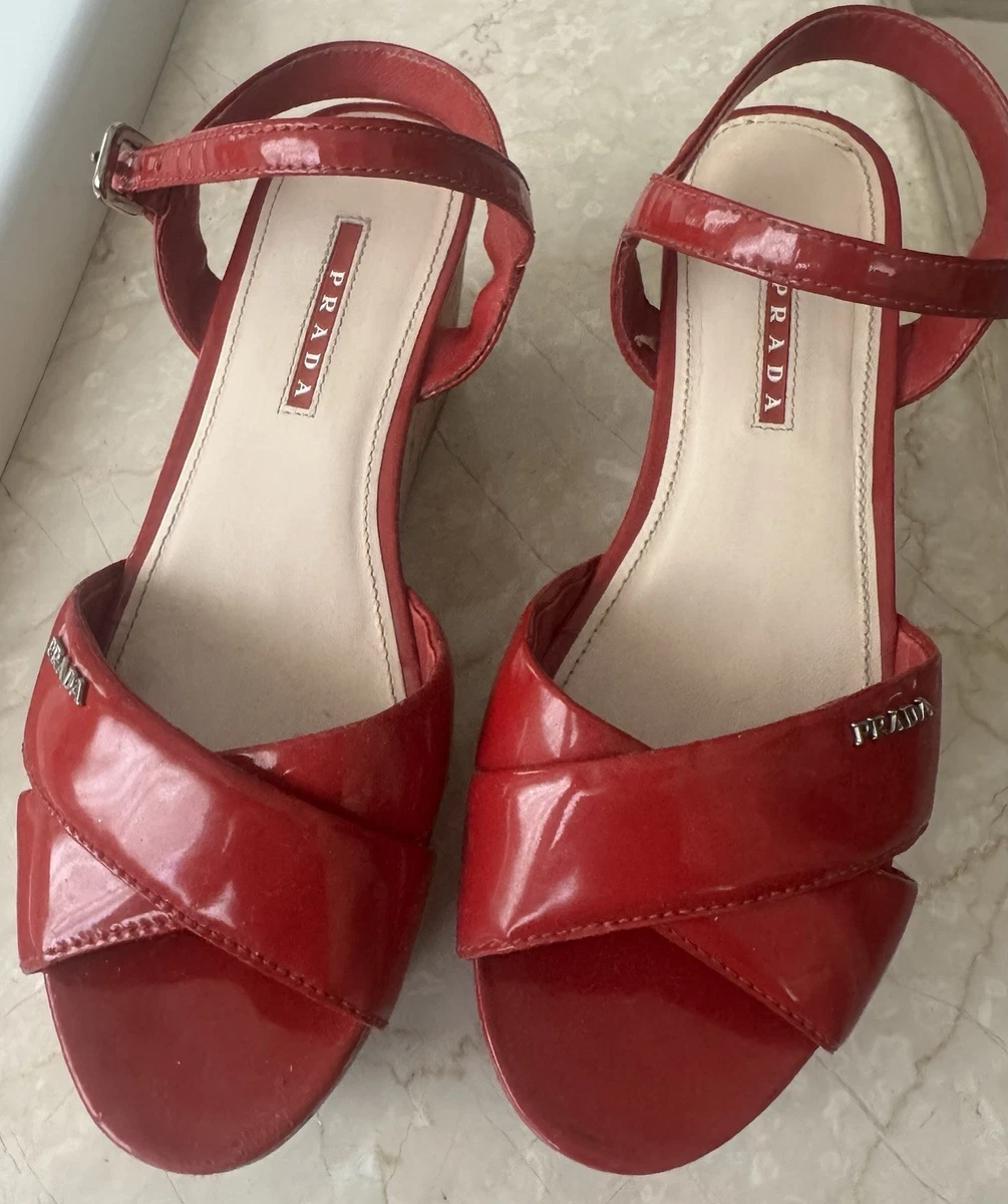 PRADA Red Sandals for Women for sale | eBay