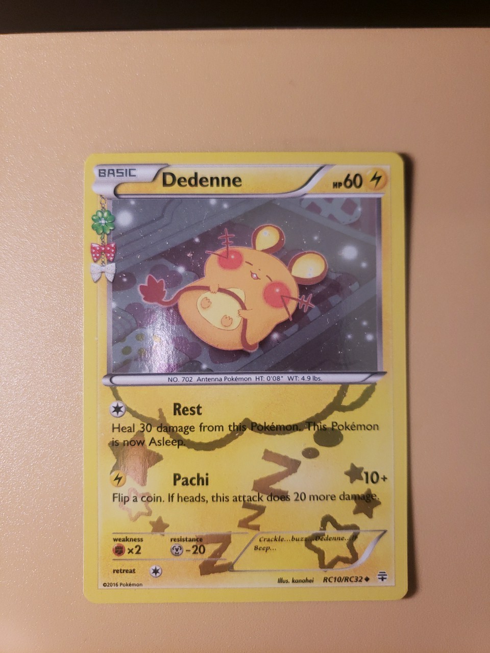 Pokémon TCG Dedenne RC10/RC32 Generations Radiant Collection