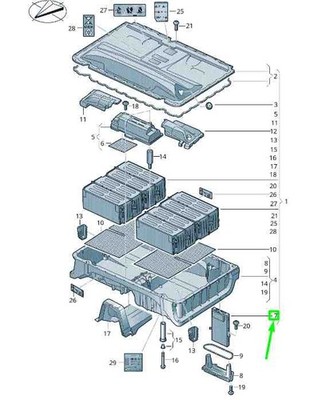 VOLKSWAGEN PASSAT B8 3G Batterieüberwachungssteuergerät 3Q0915227P NEU ORIGINAL