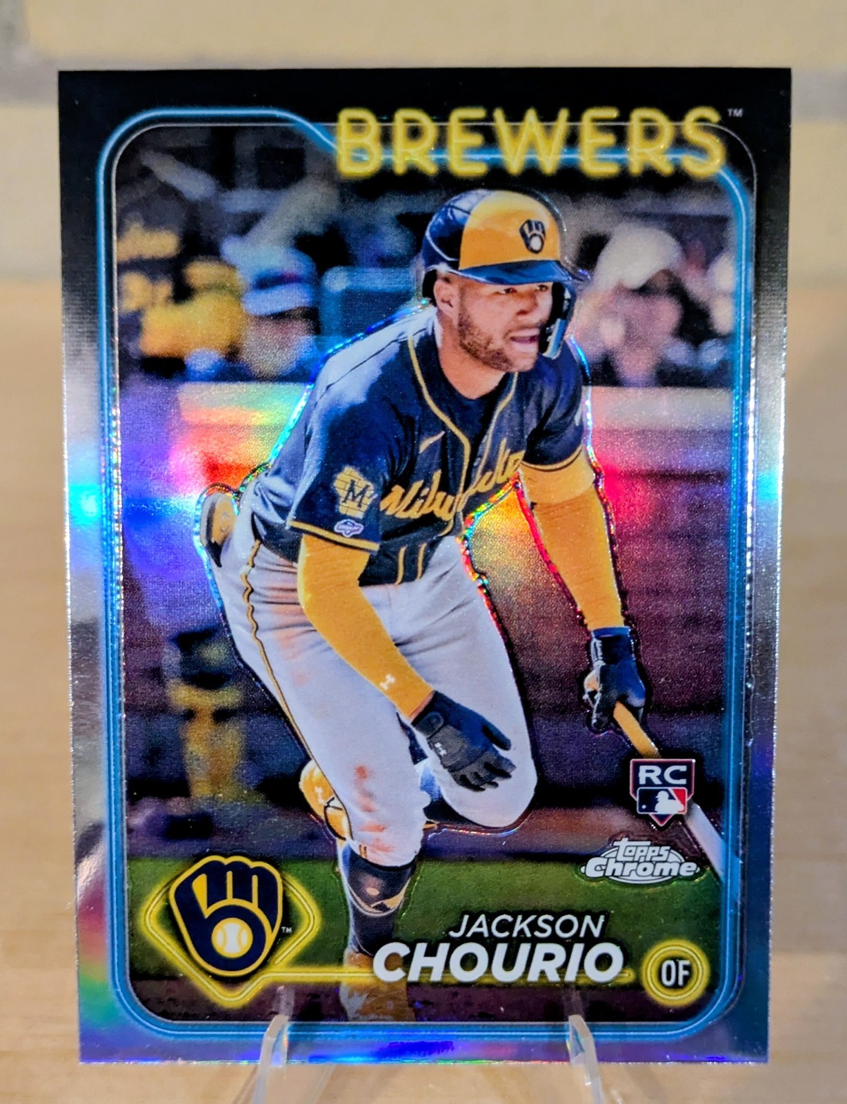 2024 Topps Chrome - Jackson Chourio #161 Refractor (RC) Rookie - Brewers