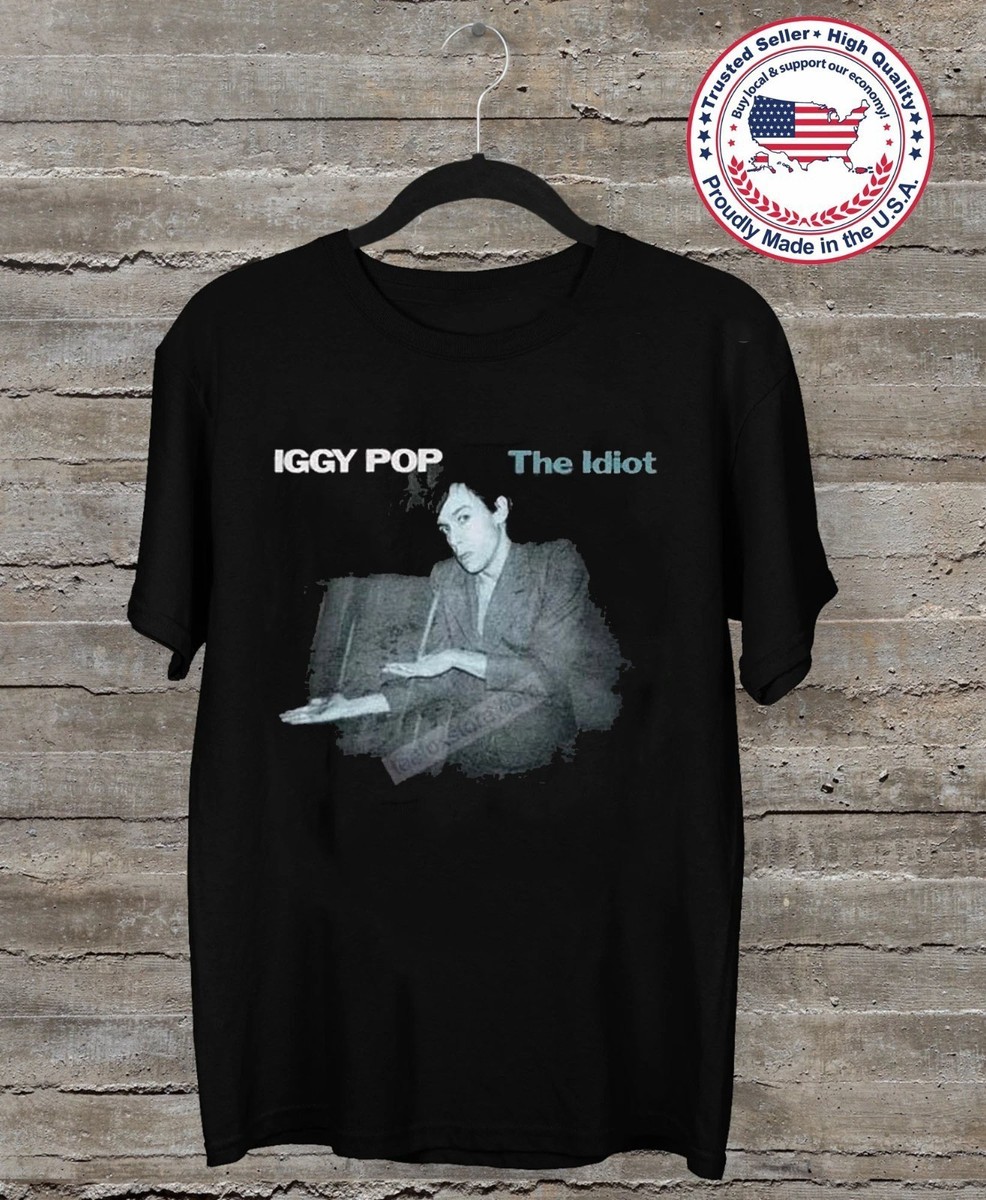 Iggy Pop The Idiot Album T-Shirt, Rock Band Concert Tee Iggy Pop The Idiot Album T-Shirt, Rock Band Concert Tee