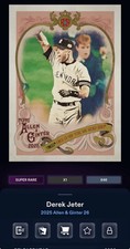 DIGITAL TOPPS BUNT Derek Jeter ALLEN & GINTER 26 SUPER RARE SWEET VICTORY Read