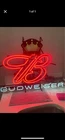 Vintage Budweiser Neon Beer Sign 22.5x30.5 Red B Crown Logo Neon Tech Light