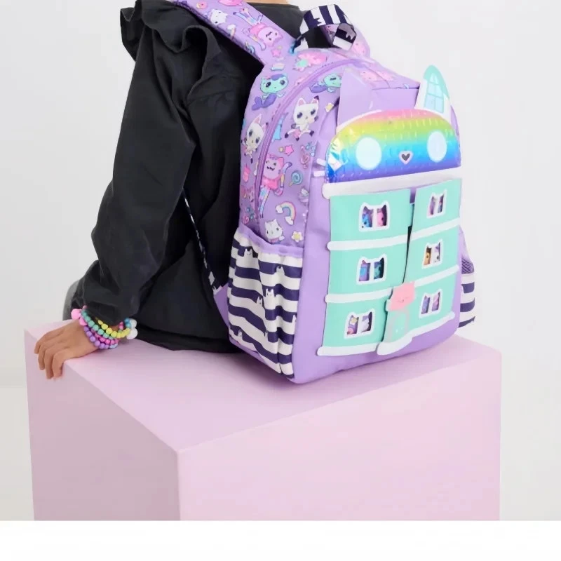 Girl Gabby's Doll House Pack Backpack Rucksack Kid School Shoulder Lunch Box Bag - image 2 of 4