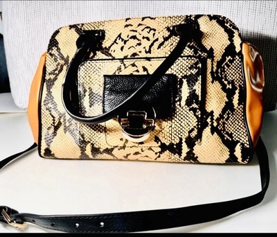 Francesco Marconi Handtasche Schlangenleder-Look