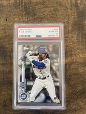 2020 Topps #64 Kyle Lewis Seattle Mariners RC Rookie PSA 10 GEM MINT