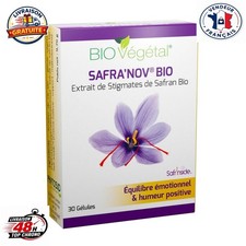 Safra'Nov Bio Safran 30 mg - 30 Gélules Équilibre Émotionnel Anti-Stress